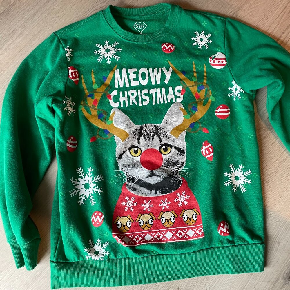 Christmas Cat Sweatershirt